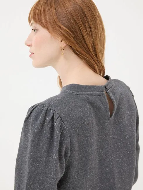 Women Fatface Sweatshirts and Hoodies Grey Charcoal Sparkle Crew Sweater Women Fatface Sweatshirts and Hoodies Grey Charcoal Sparkle Crew Sweater
