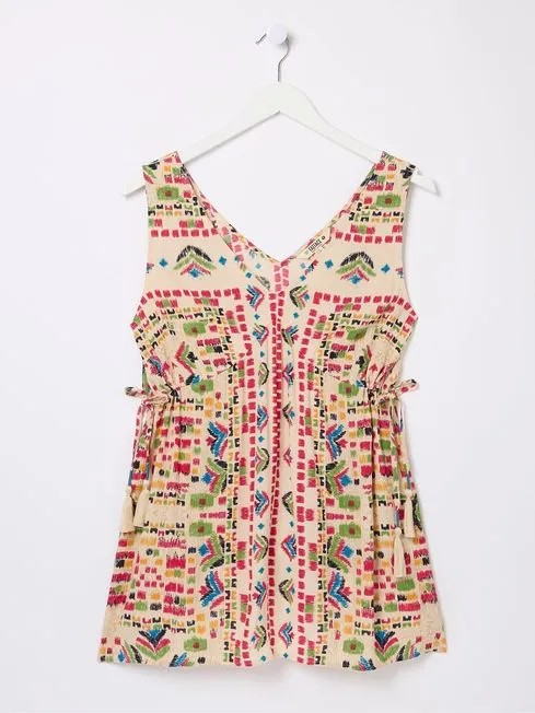 Women Fatface Tops and TShirts Charlie Natural Trail Marks Cami