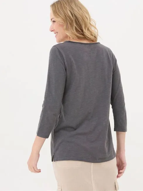 Women Fatface Tops and TShirts Grey Porter TShirt