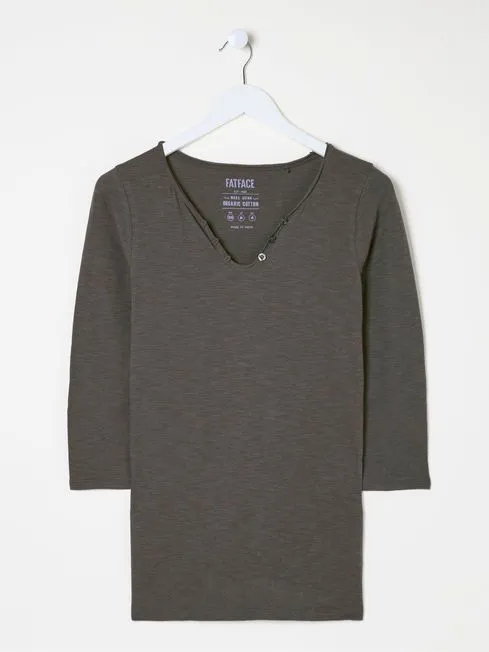 Women Fatface Tops and TShirts Grey Porter TShirt