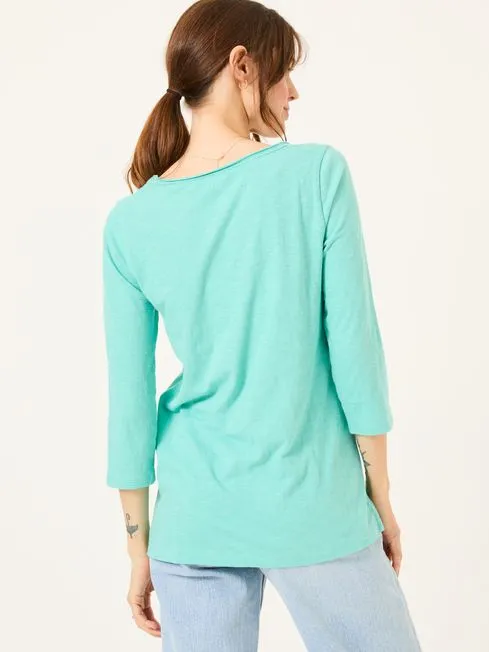 Women Fatface Tops and TShirts Porter Light Teal Green 100 Organic Cotton TShirt Women Fatface Tops and TShirts Porter Light Teal Green 100 Organic Cotton TShirt