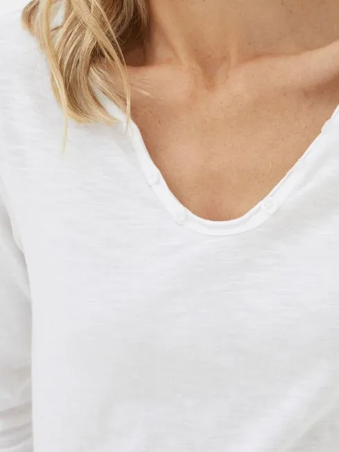 Women Fatface Tops and TShirts White Porter TShirt
