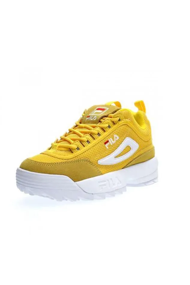 Women Fila Disruptor Mesh Low Wmn Empire Yellow Brentiny Paris Sneakers