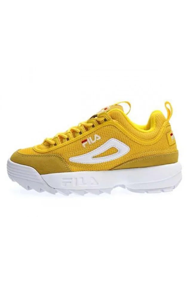 Women Fila Disruptor Mesh Low Wmn Empire Yellow Brentiny Paris Sneakers
