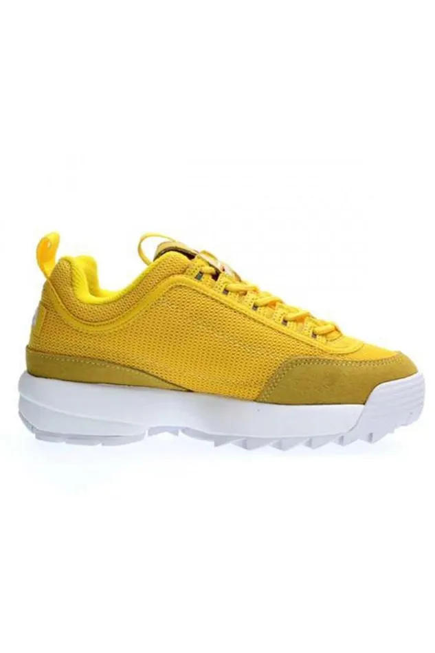 Women Fila Disruptor Mesh Low Wmn Empire Yellow Brentiny Paris Sneakers