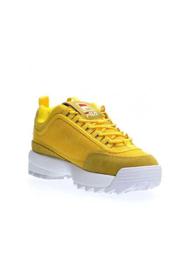Women Fila Disruptor Mesh Low Wmn Empire Yellow Brentiny Paris Sneakers