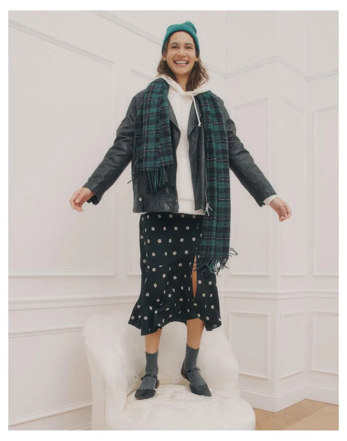 Women Flounce Hem Midi Skirt In Bloom Dot True Black Madewell Skirts Women Flounce Hem Midi Skirt In Bloom Dot True Black Madewell Skirts