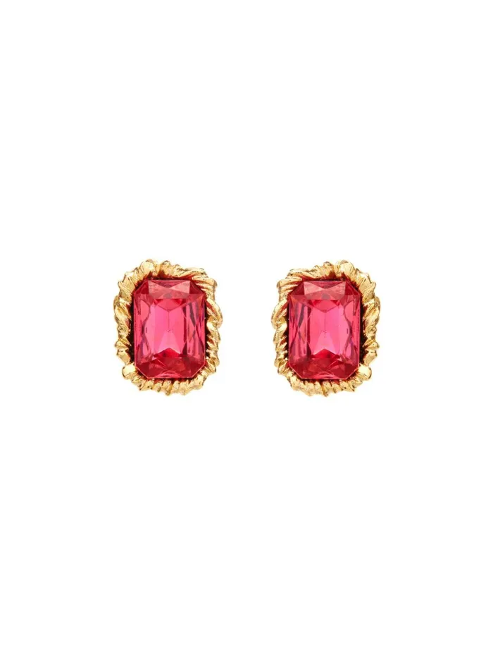 Women For The Bride Oscar De La Renta Lintzer Button Earrings Rosaline