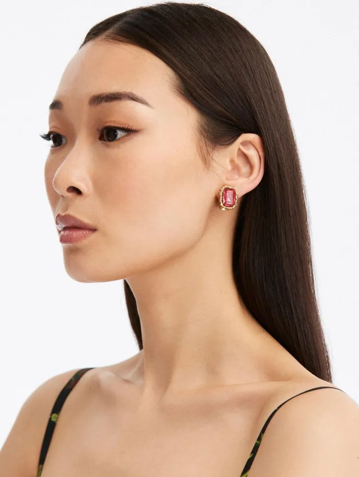 Women For The Bride Oscar De La Renta Lintzer Button Earrings Rosaline Women For The Bride Oscar De La Renta Lintzer Button Earrings Rosaline