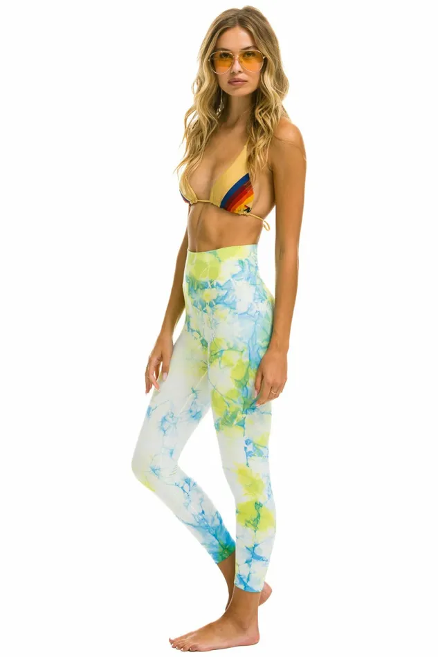 Women FULL LENGTH HIRISE TIE DYE LEGGINGS 8211 NEON YELLOW Aviator Nation Leggings Women FULL LENGTH HIRISE TIE DYE LEGGINGS 8211 NEON YELLOW Aviator Nation Leggings