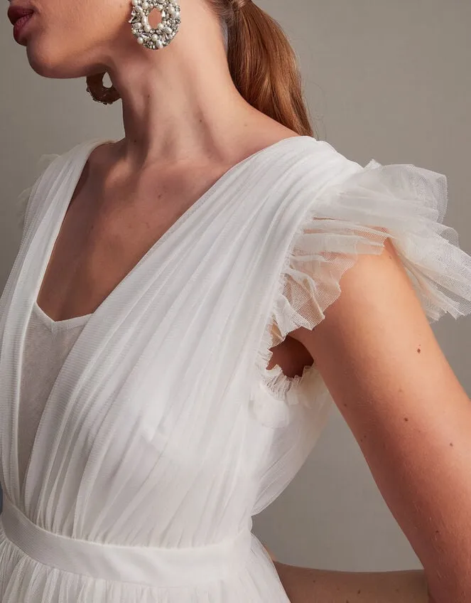 Women Gabriella Tulle Maxi Bridal Dress Ivory Monsoon Dresses