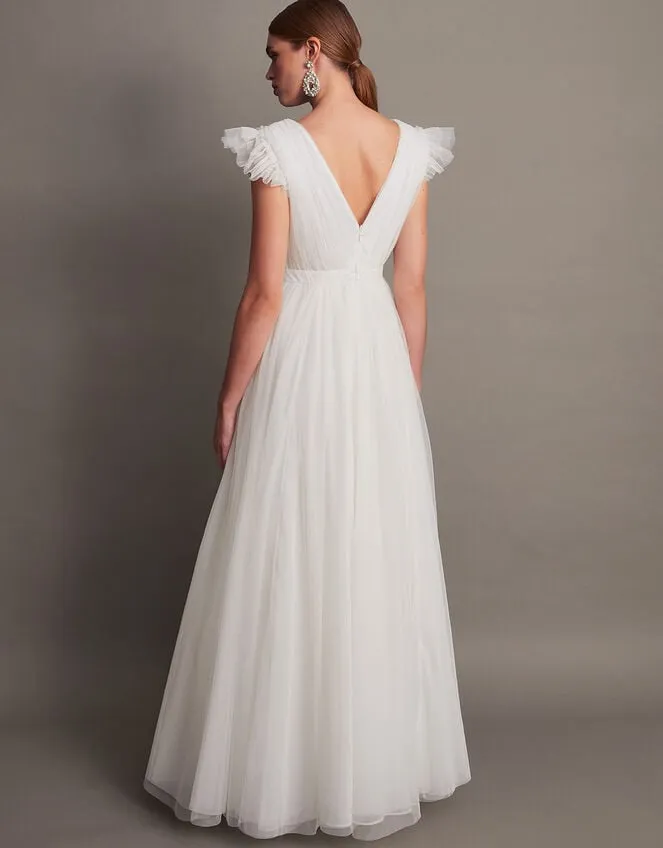 Women Gabriella Tulle Maxi Bridal Dress Ivory Monsoon Dresses