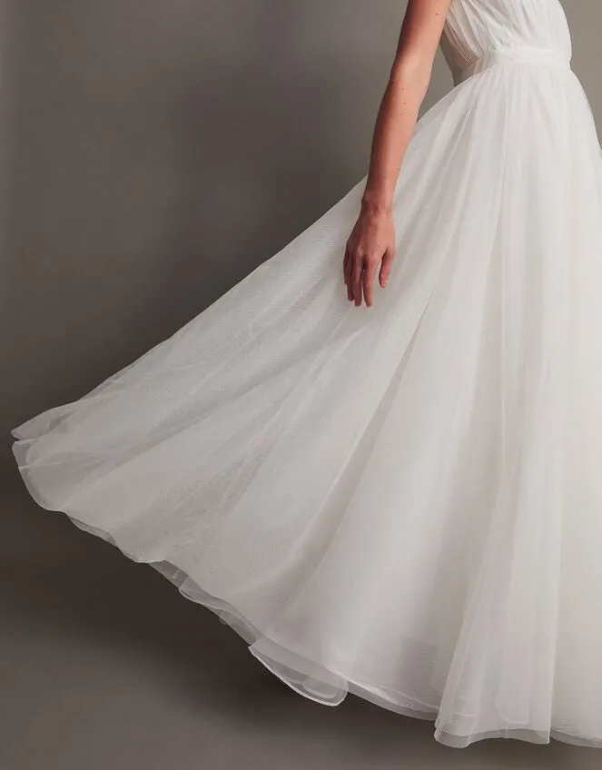 Women Gabriella Tulle Maxi Bridal Dress Ivory Monsoon Dresses