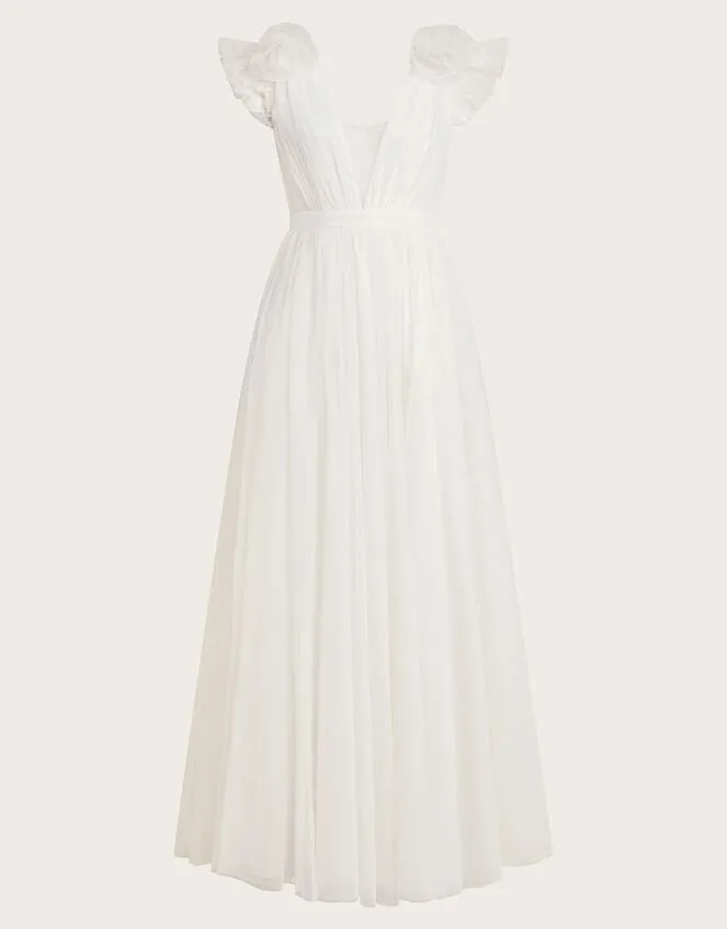 Women Gabriella Tulle Maxi Bridal Dress Ivory Monsoon Dresses