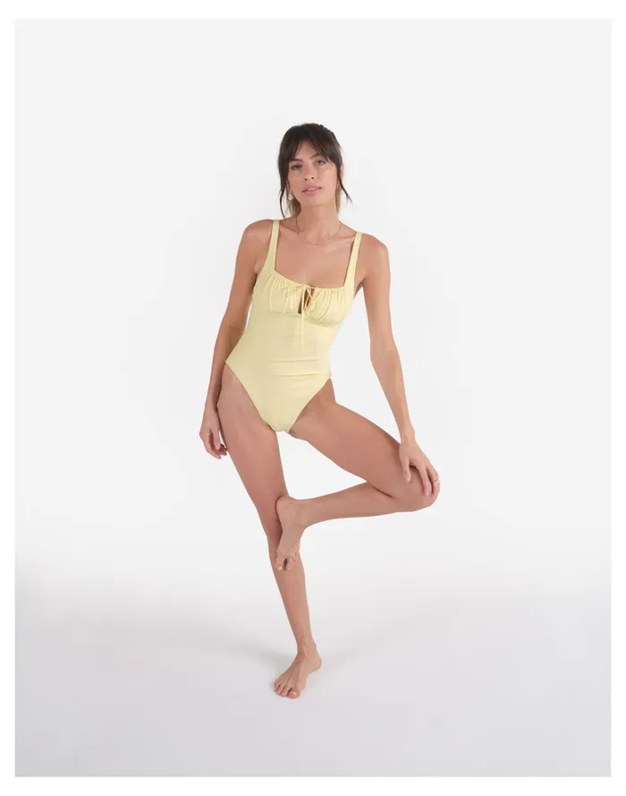 Women Galamaar CHEMISE ONE PIECE Pale Chamois Madewell Swim Women Galamaar CHEMISE ONE PIECE Pale Chamois Madewell Swim