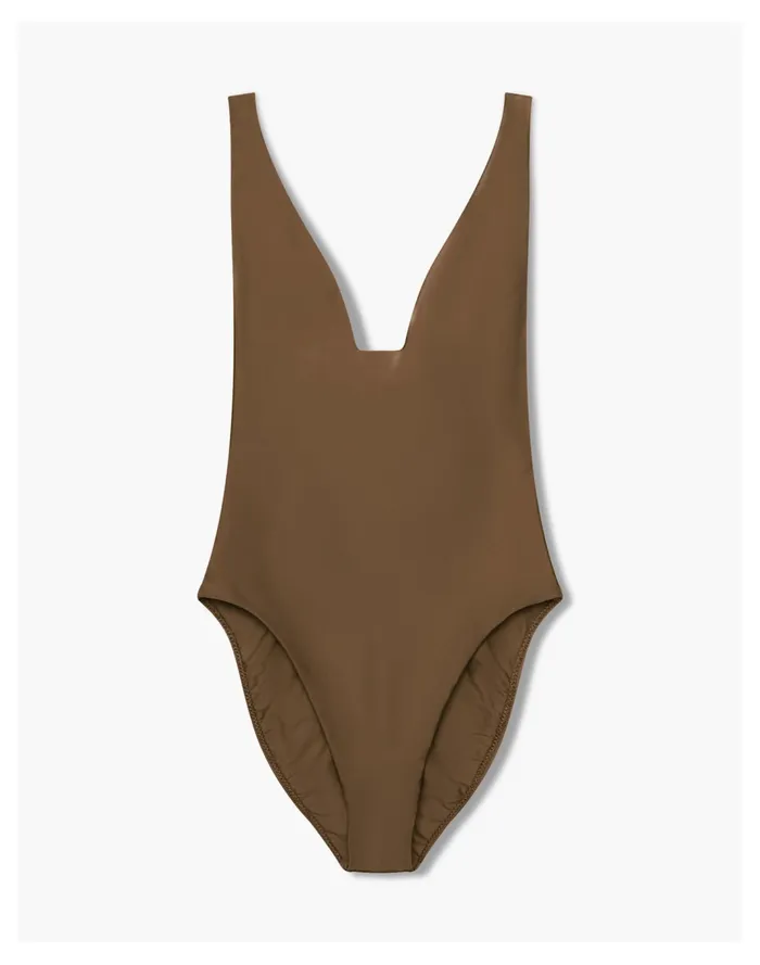 Women GALAMAAR Roe Maillot Brown Madewell Swim Women GALAMAAR Roe Maillot Brown Madewell Swim