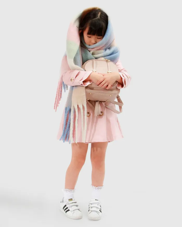 Women Girls Belle and Bloom Miss Sunshine Trench Coat 8211 Blush Pink