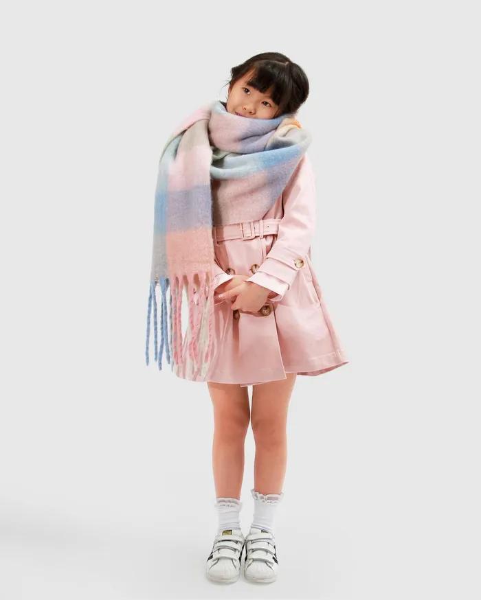 Women Girls Belle and Bloom Miss Sunshine Trench Coat 8211 Blush Pink