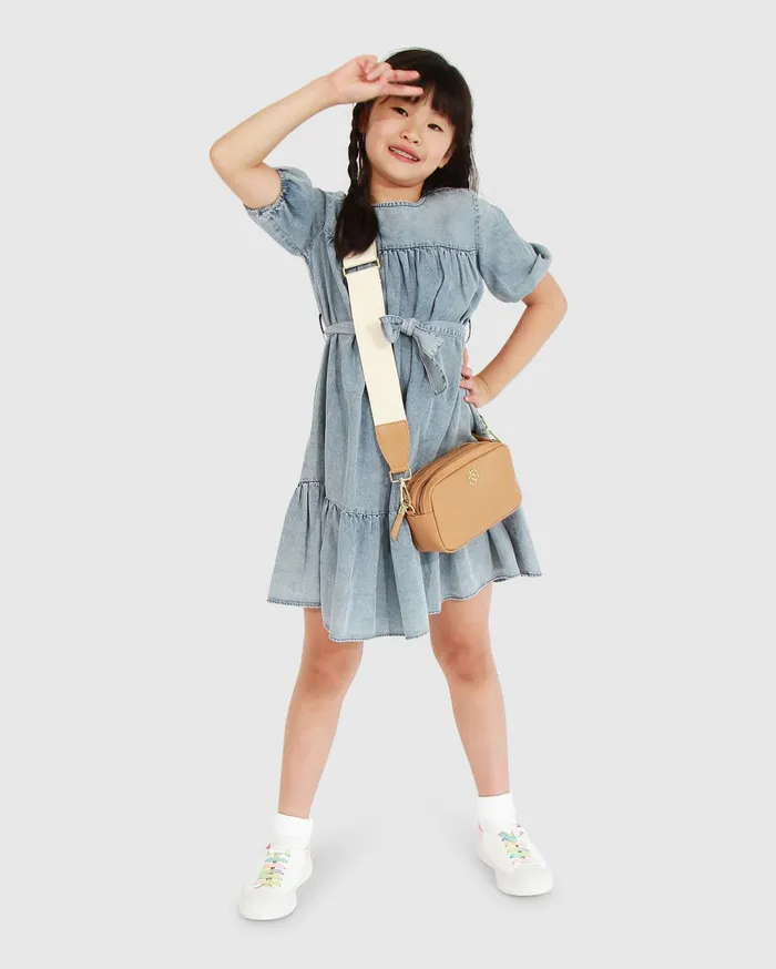 Women Girls Belle and Bloom Pure Love Dress 8211 Mid Denim