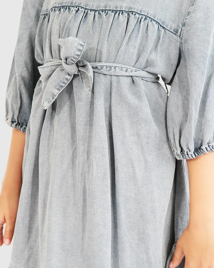Women Girls Belle and Bloom Pure Love Dress 8211 Mid Denim