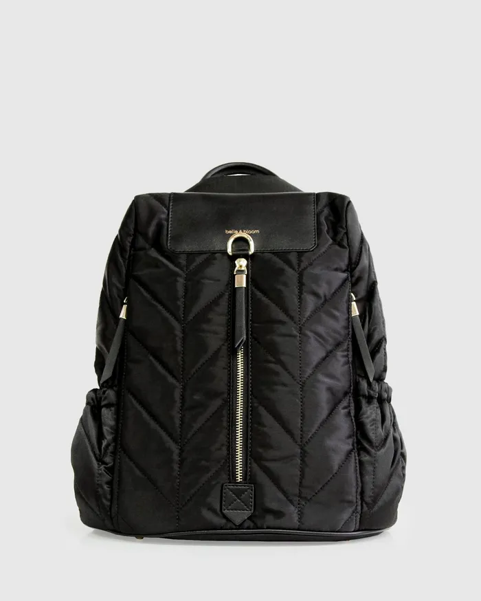 Women Handbags Belle and Bloom Runaway Royalty Backpack 8211 Black