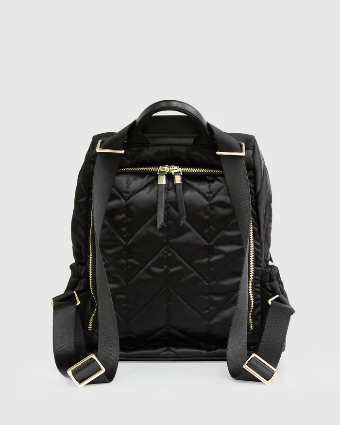 Women Handbags Belle and Bloom Runaway Royalty Backpack 8211 Black