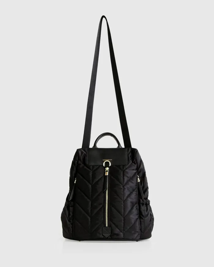 Women Handbags Belle and Bloom Runaway Royalty Backpack 8211 Black