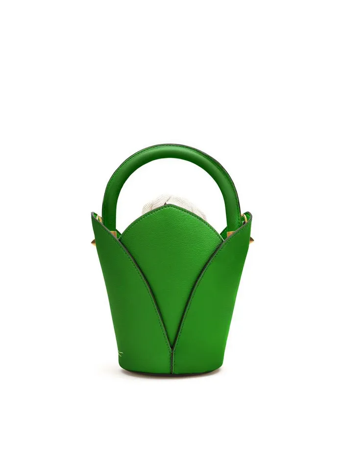Women Handbags Oscar De La Renta Nano Tulipan Top Handle Bag Meadow