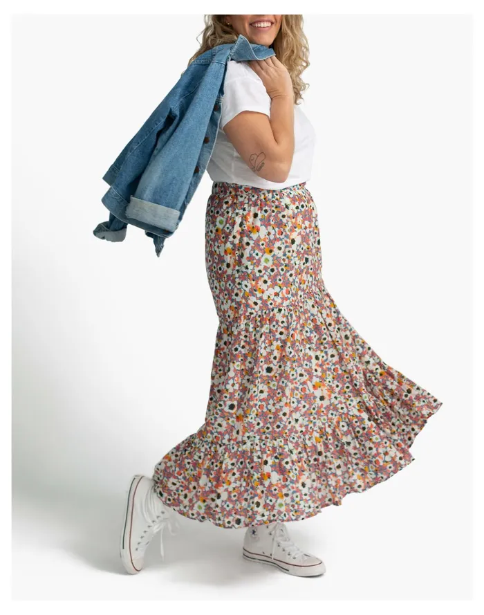 Women HarperSage Leisure Skirt Blue Multi Madewell Skirts Women HarperSage Leisure Skirt Blue Multi Madewell Skirts