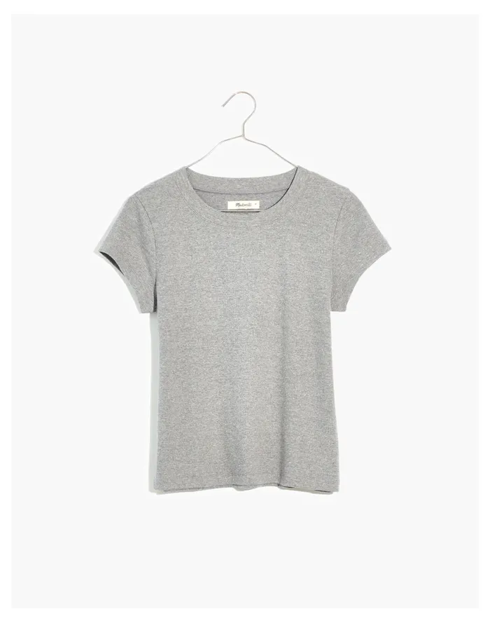 Women Heathered Brightside Tee Hthr Graphite Madewell Tees Women Heathered Brightside Tee Hthr Graphite Madewell Tees