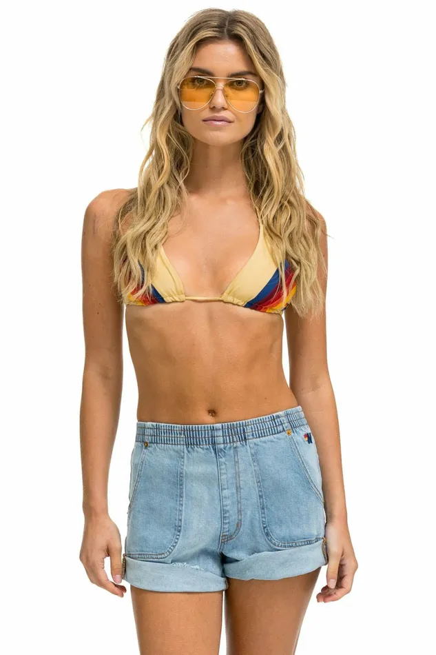 Women HI RISE SAFARI JEAN SHORT 8211 SUPER LIGHT Aviator Nation Shorts Women HI RISE SAFARI JEAN SHORT 8211 SUPER LIGHT Aviator Nation Shorts