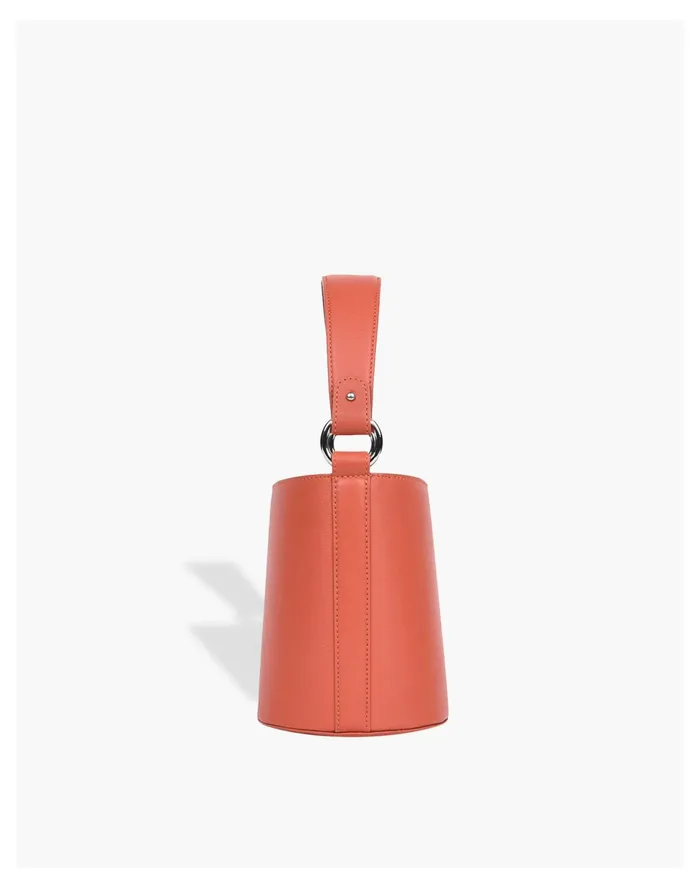 Women HYER GOODS Mini Bucket Bag Coral Madewell Crossbody Bags Women HYER GOODS Mini Bucket Bag Coral Madewell Crossbody Bags