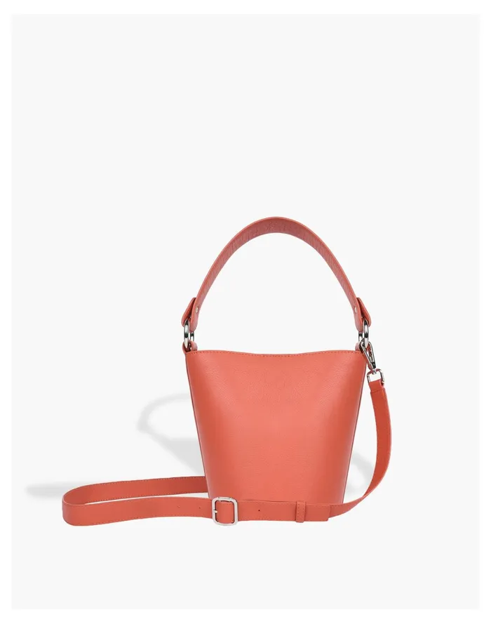 Women HYER GOODS Mini Bucket Bag Coral Madewell Crossbody Bags Women HYER GOODS Mini Bucket Bag Coral Madewell Crossbody Bags