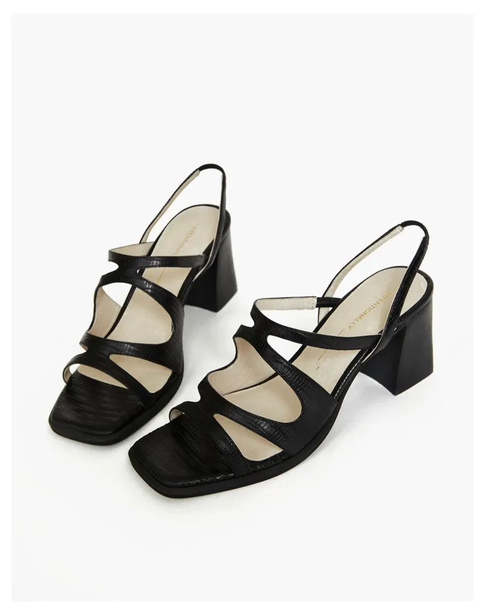 Women INTENTIONALLY BLANK If Sandals In Black Black Madewell Heels