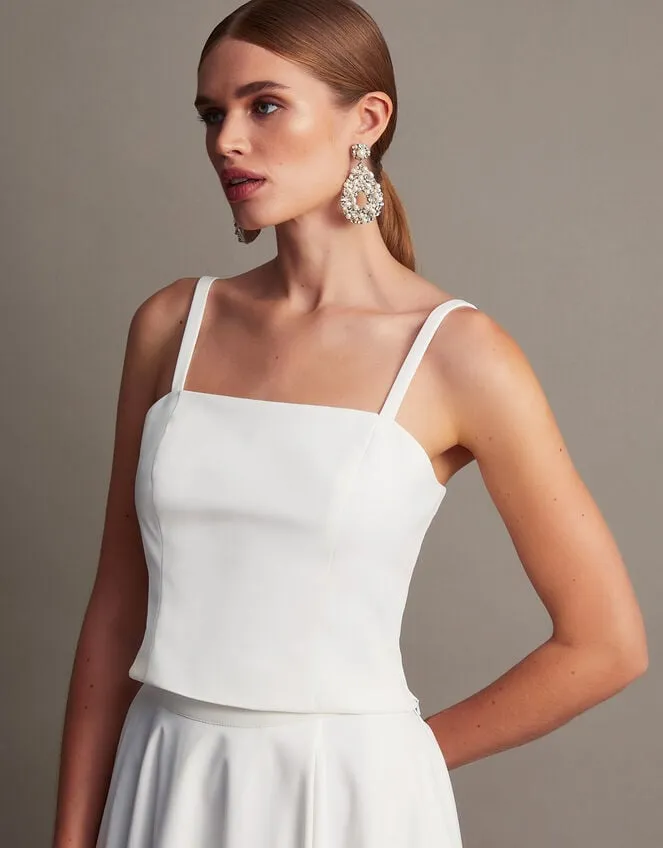 Women Isla Bustier Bridal Top Ivory Monsoon Dresses