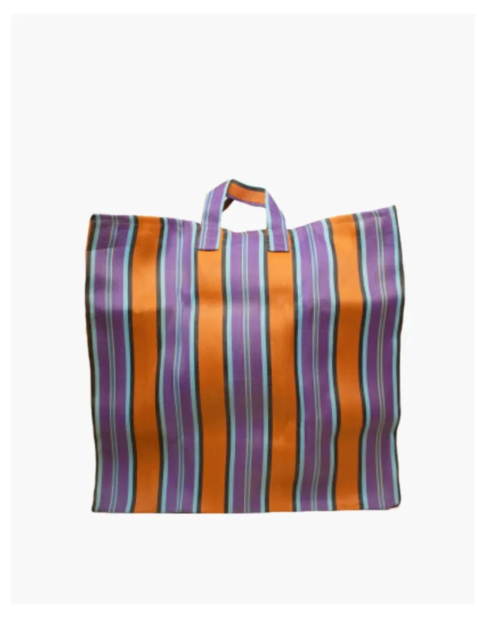 Women ITA Market Bag Medium Orange Multi Madewell Totes