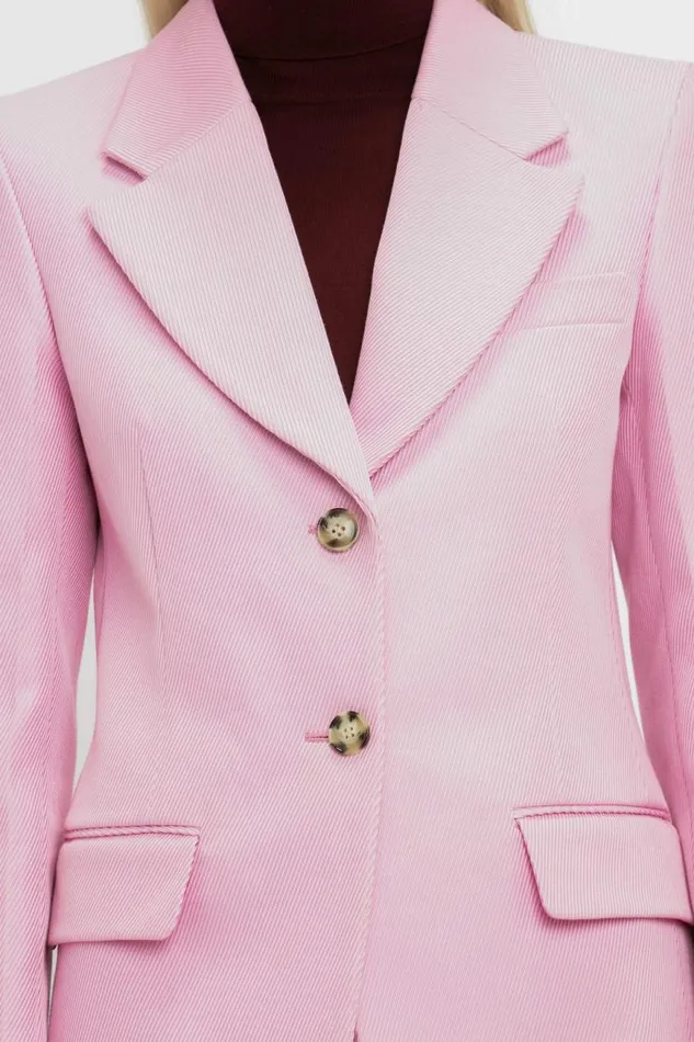 Women Jackets and Coats Victoria Beckham Single Button Jacket In Bubblegum