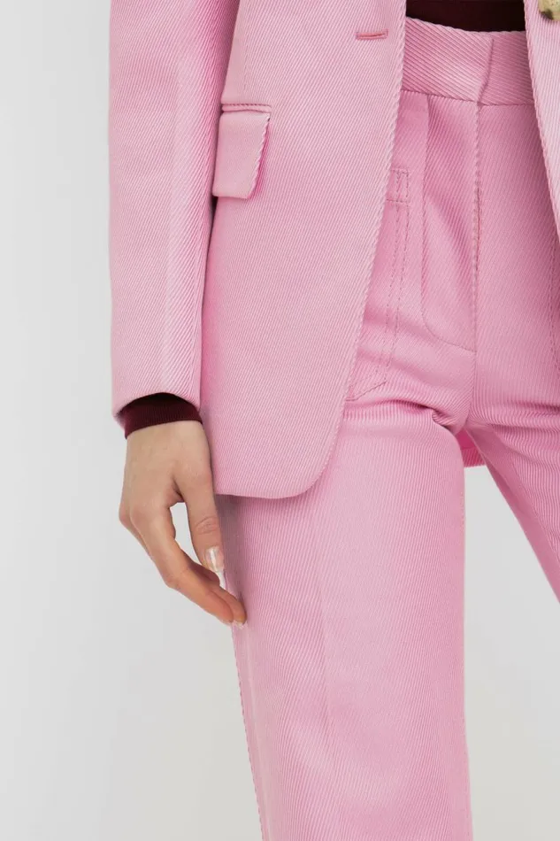 Women Jackets and Coats Victoria Beckham Single Button Jacket In Bubblegum