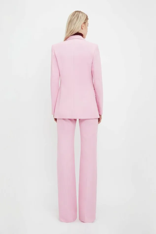 Women Jackets and Coats Victoria Beckham Single Button Jacket In Bubblegum