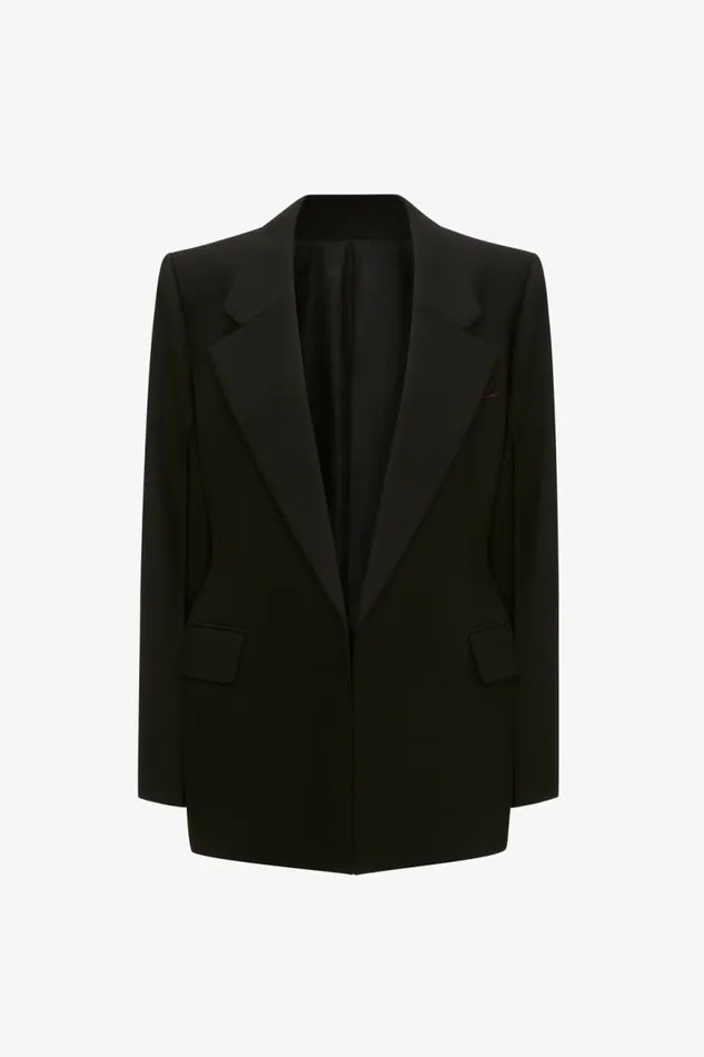 Women Jackets and Coats Victoria Beckham Waist Fitted Jacket In Black
