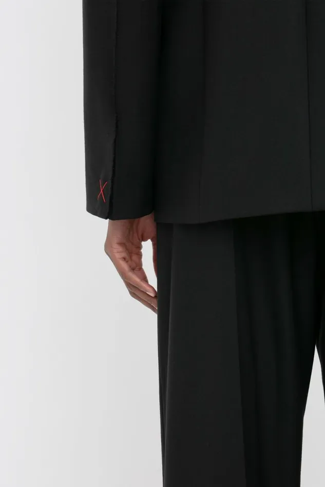 Women Jackets and Coats Victoria Beckham Waist Fitted Jacket In Black