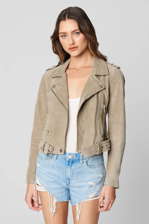Women Jackets Blank Nyc Sand Stoner Moto Jacket