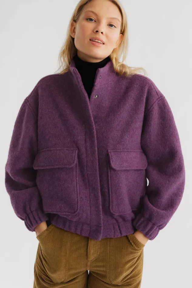 Women Jackets Women 8211 Bushmill 8211 Prune Purple TWOTHIRDS Jackets