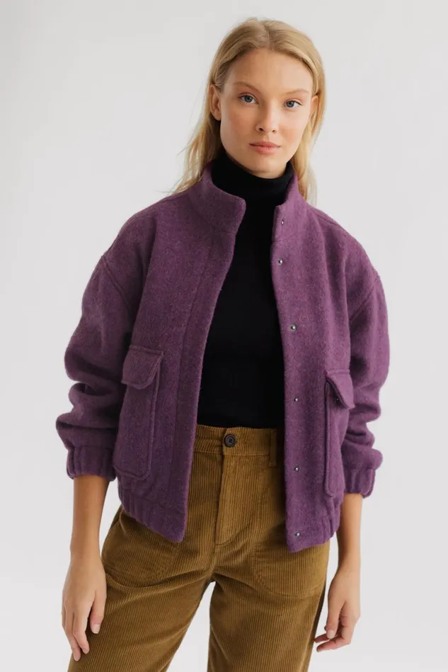 Women Jackets Women 8211 Bushmill 8211 Prune Purple TWOTHIRDS Jackets