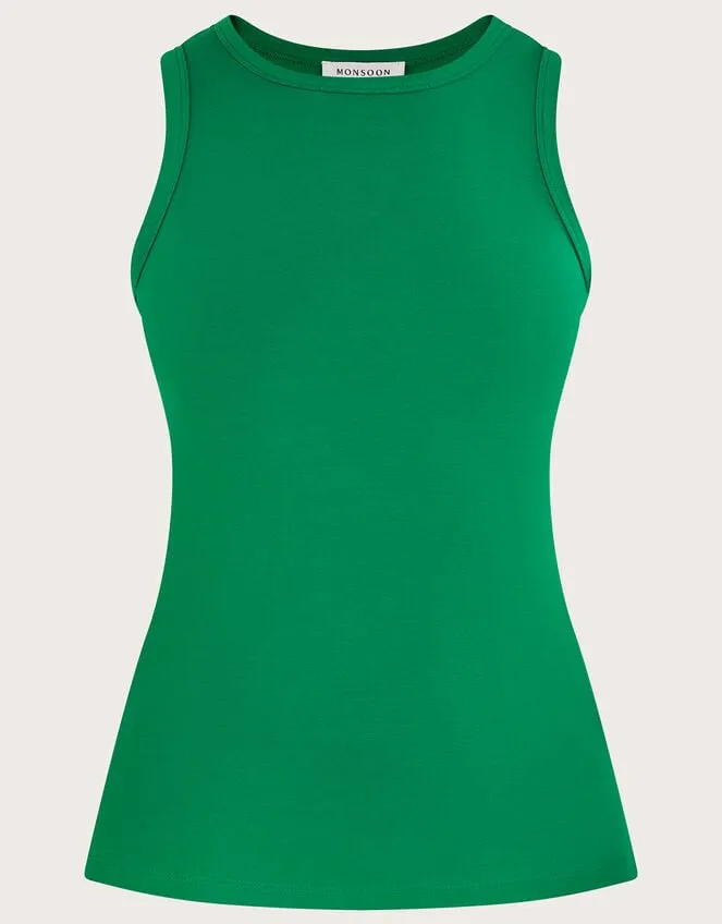 Women Jersey Cami Tank Top With Lenzing Ecovero Green Monsoon Tops and Blouses