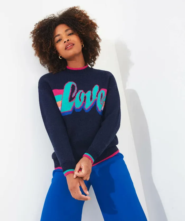 Women Joe Browns All The Love Jumper Navy Women Joe Browns All The Love Jumper Navy