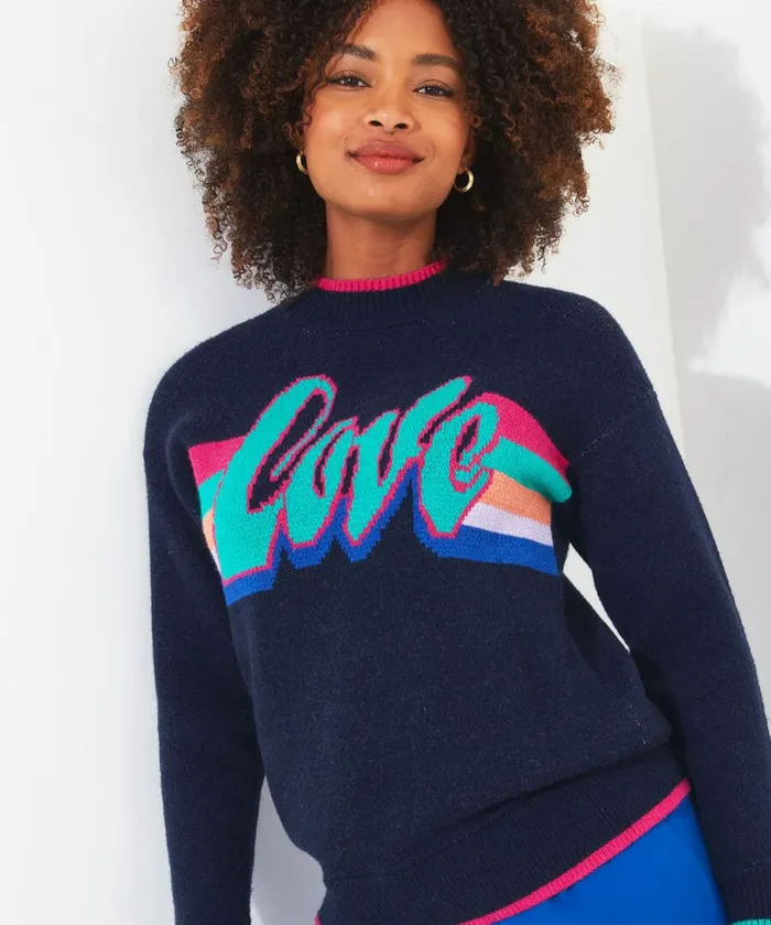 Women Joe Browns All The Love Jumper Navy Women Joe Browns All The Love Jumper Navy