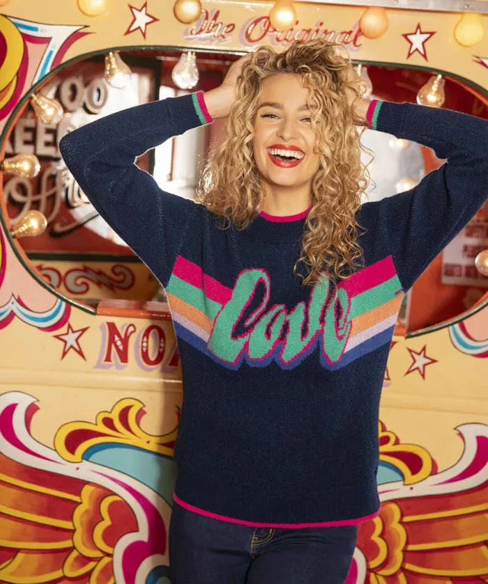 Women Joe Browns All The Love Jumper Navy Women Joe Browns All The Love Jumper Navy