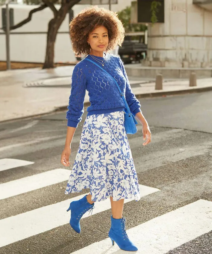 Women Joe Browns Corine Textured Knit Jumper Cobalt Women Joe Browns Corine Textured Knit Jumper Cobalt