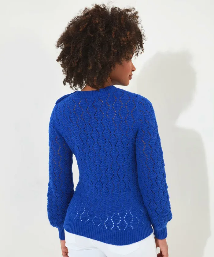 Women Joe Browns Corine Textured Knit Jumper Cobalt Women Joe Browns Corine Textured Knit Jumper Cobalt